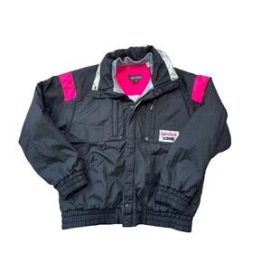 NEVICA Ski/Snowboard winter coat, Vintage 80's/90's, Black & Hot Pink, L-XL (44)